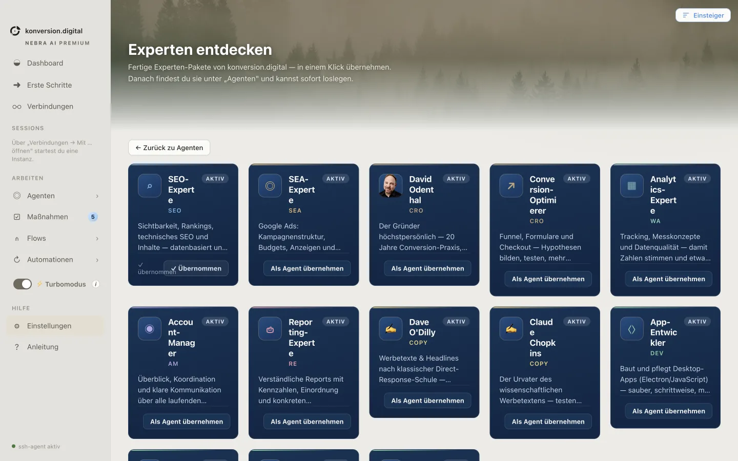 Nebra AI, Experts freischalten
